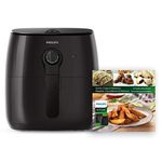 Philips Premium Airfryer with Fat Removal Technology and Bonus Cookbook, Black, HD9721/99