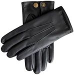 Dents Mens The Suited Racer Lando Touchscreen Embossed Gloves - Black/Black - Small