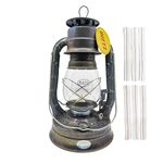 Light of Mine - Dietz #08 Air Pilot Unfinished Oil Lantern with 7/8" Replacement Wick Strips (Unfinished)