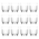 LAV 12x Clear 330ml Tokyo Whisky Glasses - Glass Water Wine Whiskey Gin Juice Cocktail Drinking Glassware Cup Set