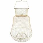 Foldable Portable Steel Wire Fishing Pot Trap Net Crawdad Fish Basket