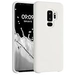 kwmobile Case Compatible with Samsung Galaxy S9 Plus Case - TPU Silicone Phone Cover with Soft Finish - White Matte