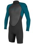 Youth Reactor-2 2mm Back Zip Long Sleeve Spring Wetsuit, Black/Tide Pool, 6