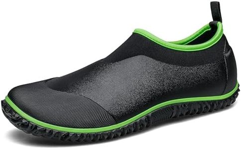 TENGTA Unisex Waterproof Garden Shoes Womens Rain Boots Mens Car Wash Footwear Green 12