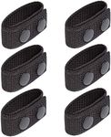 abcGoodefg Nylon Duty Belt Keeper with Double Snaps for 2 and 2.25" Wide Belt Security Tactical Belt Police Military Equipment Accessories, 6 Pack