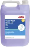 Jantex Commercial Glasswasher Rinse Aid Concentrate 5 Litre, Blue, Commercial Use Rinse Aid, Low Foaming, Suitable for use in Cabinet Glass Washers, CF979