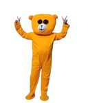 Kidhap Professional Mascot For Prank Fancy Dress Costume|Events,Theme And Birthday Party-(Teddy-Ylw) - Metal, Orange