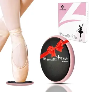 Ballet Pirouette Disc for Dancers - Portable Turn Disc for Dancing on Releve, Gymnastics and Ice Skaters - for Better Pirouette Technique, Releve, Turns and Dance Spinning (Pink with box)