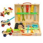 Univocean Portable Repair Tool Set for Kids - Multicolor Cartoon Repair Pretent Playset (Set of 20 PCs)