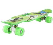 STRAUSS Polypropylene Cruiser Skateboard Penny Casterboard Hoverboard Anti-Skid Board With High Precision Bearings Wheels Light Ideal For 8 Years And Above (31 X Inch (Vibrant Green)