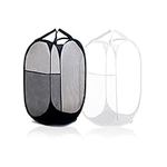 Mesh Laundry Basket, 2 Pack Collapsible Pop Up Laundry Hamper with Durable Handles Portable Dirty Clothes Basket Washing Laundry Basket Bag Great for Home Kids Room College Dorm Travel