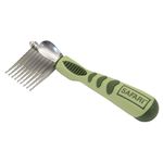 Coastal Pet Safari Dog De-Matting Comb - Serrated Stainless Steel Grooming Tool for Dogs with Medium to Long Hair - Keeps Coats Smooth & Soft - One Size