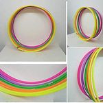 FlickBuyz Multi-colour Plastic Hula Hoops 75cm (30") Kids Fun Activity Games Adults Fitness Exercise Hoops Sporting Good Fitness (pk of 4)