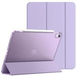 JETech Case for iPad Air 11-Inch M2 (2024), iPad Air 5/4 (2022/2020 5th/4th Generation 10.9-Inch), Slim Stand Hard Back Shell Cover with Auto Wake/Sleep (Light Purple)