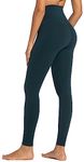 Sunzel Workout Leggings for Women, Squat Proof High Waisted Yoga Pants 4 Way Stretch, Buttery Soft, Forest Green, Medium