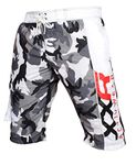 XXR Dri-Board Shorts Swim Shorts Casual Clothing Beach Summer Swim Surf Trunk Spring Pocket Micro Shorts Home Swim Sports Wear (Camo, Medium (32-34"))