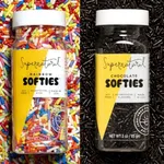 Rainbow Softies & Chocolate Softies Natural Sprinkle Set by Supernatural, No Artificial Dyes, Soy Free, Gluten Free, Vegan, 3oz (Pack of 2)