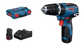 Bosch Professional 12V System GSB 12V-35 Cordless Combi Drill (Incl. 2x 3.0 Ah Rechargeable Battery, GAL 12V-40 Charger, in L-BoxX)