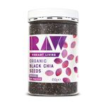 Raw Health Organic Black Chia Seeds, 450g - High Fibre & Protein-Rich - Certified Organic & Gluten-Free Superfood