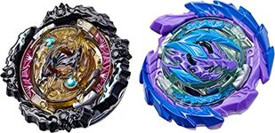 Hasbro Beyblade Burst QuadDrive, Wrath Fafnir F7 and Berserk Linwyrm L7 Competition Spinning Top Pack of 2