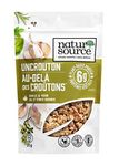 naturSource Artisanal "Uncroutons" Plant-Based Gluten-Free Salad Crouton Non-GMO Made in Canada - Herb & Garlic (375 g)