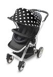 Manito Sun Shade for Strollers and Car Seats - Scandi (Dot Black) UPF 50+