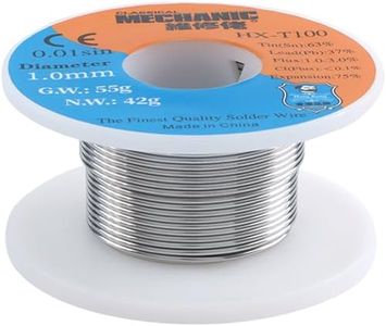 JESSINIE 63-37 Tin Lead Solder Wire 1.0mm for Electrical Soldering Tin 63% Lead 37% Sn63 Pb37 HX-100 Electrical Solder Wire 55g