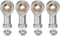 uxcell 4pcs SI8TK PHSA8 M8 Female Rod End Bearing M8x1.25 Right Hand Thread, Self-Lubricating Joint Rod Ends, Includes Jam Nut