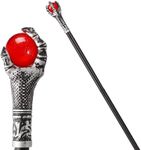 Spooktacular Creations Halloween Costumes Walking Cane Red Fire Dragon ClawWands with Fire Wizard Staff Stick Accessories for Halloween Party Pretend Play Costume, Halloween Dress Up