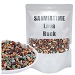 2.65lb Mix Horticultural Lava Rocks Succulent Cactus Pebbles Bonsai Planter Potting Decorative Stones Plant Drainage Volcanic Rock for Gardening, Aquariums, Landscaping, Fish Tank, Vase Fillers