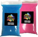 Color Blaze Baby Gender Reveal Powder - 1lb Blue & 1lb Pink Colored Power for Boy or Girl - For Car & Motorcycle Burnout, Color Toss, Photoshoot, and Festival - Pack of 2 Bags with 1 pound - Blue/Pink