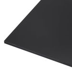 Rebower 152 x 152 x 3mm HDPE Plastic Sheet, High Density Polyethylene Sheet Cutting Board Black Solid Block, [for Marine, DIY, Home Floor]