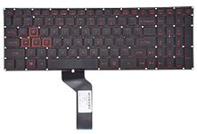 Replacement Keyboard for Nitro 5 AN515-31 AN515-53 AN515-52 AN515-53-52FA AN515-51, AN515-42 AN515-41 AN515-41-19HM Series Game Laptop with Red Backlit US Layout