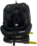 Cozy N Safe Apollo 360 Rotation Spin Toddler, Child Car Seat, Group 0+/1/2/3 (0-36kg, Birth to 12 Yrs), Rear & Forward Facing, ISOFix & Top Tether, 5 Recline Positions, Side Impact Protection - Black