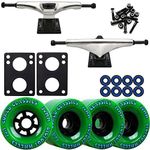 TGM Skateboards Core 7.0 Raw Longboard Trucks Wheels Package Bigfoot 90mm Cored Classics Green