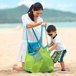 Xplanet Large Mesh Beach Bag, Beach Necessaries Family Beach Toys Shell Bag Toy Storage Bag Stay Away from Sand & Water, Perfect for Holding Toys, Balls, or Other Beach Items