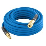 Estwing E3850PVCR 3/8" X 50' PVC/Rubber Hybrid Air Hose with 1/4" Brass Fittings