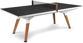 CORNILLEAU - Play-Style Outdoor Table Medium - Design Ping-Pong Table - Made in France - Convertible - White - Magnectic Removable net (Steel)