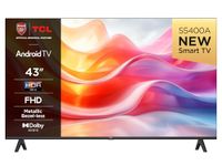 TCL 43S5400AK 43-inch Television, HDR, FHD, Smart TV Powered by Android TV, Bezeless design (Kids Mode, Dolby Audio, compatible with Google assistant)