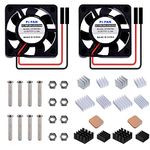 GeeekPi Raspberry Pi 4 Quiet Fan 30x30x7mm 3007 Fan DC 5V 3.3V Brushless CPU Cooling Fan with Raspberry Pi Heatsink for Raspberry Pi 4B/3B+/3B & Pi Zero/Zero W & Retroflag NESPI CASE Plus (2-Pack)