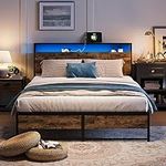 LINSY LIVING Queen Bed Frame with H