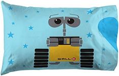 Jay Franco Pixar Wall-E Robo Love 1 Pack Pillowcase - Double-Sided Kids Super Soft Bedding