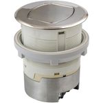 Bryant Electric RCT220NI 20A 125V Tamper Resistant Countertop Pop-Up Receptacle Surface Mount, 20 Amp, Polished Nickel