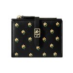 LZSXDWXY Women's Wallet, Fashion Cute Daisy Flowers Print Wallets with Exterior Zipper Around Coin Purse Bifold Bill Wallet with Credit Card Holder Id Window