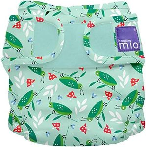 Bambino Mio, mioduo cobertor de pañal reutilizable, saltamonte risueño, talla 1 (<9 kg)