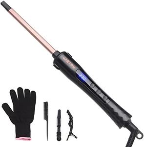 9 mm Mini Curling Iron Small Curls Curlers Professional for Spiral Curls Thin & Tight Afro Curls Quick Heating Thin Curling Iron Hair Styling Tools for Short and Long Hair