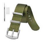 Anbeer Nylon Watch Band 18mm 20mm 22mm Military Ballistic Nylon Replacement Watch Strap with Stainless Steel Buckle for Men Women