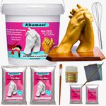 Khamasi Hand Casting Kit | 3D Couple Casting Kit, Hand Mould Kit 3D Moulding Powder, Clay Hand Foot, Gift for Couple