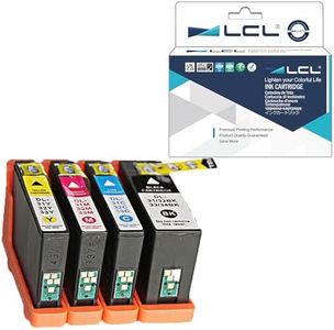 LCL Cartucho de Tinta Compatible 31 32 33 34 (1Negro 1Cian 1Magenta 1Amarillo) Reemplazo para DELL V525w DELL V725w