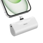 iWALK Mini Portable Charger 4500mAh,USB-C 20W Power Bank with Fast Charging,Compatible with iPhone 16 Pro Max/16 Pro/16/15,Samsung Galaxy S24 S23 Series,LG,HONOR,Xiaomi,iPad,AirPods and More,White